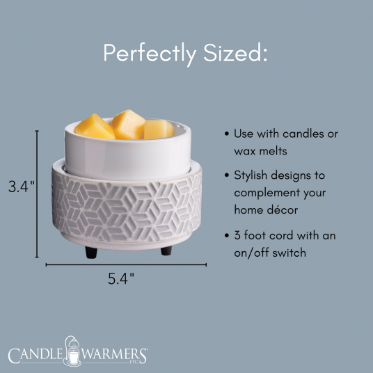 Stone Hexagon 2-In-1 Classic Warmer