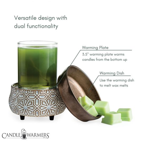 Bronze Geometric 2-IN-1 Classic Fragrance Warmer